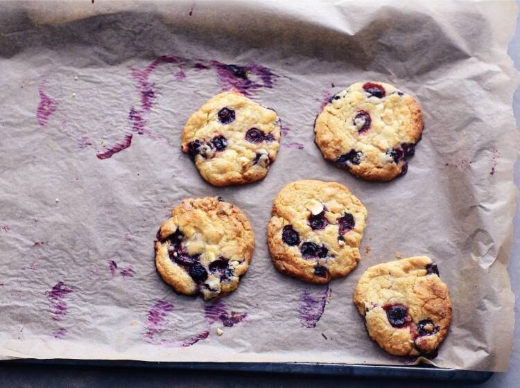 Blauwe bessen koekjes