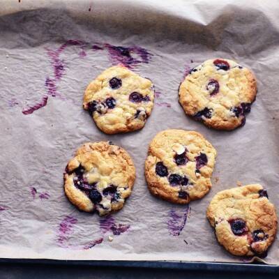 Blauwe bessen koekjes