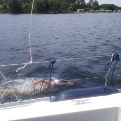 Lange tocht op het Veerse Meer